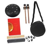 ifundom 1set Ethereal Carbon Steel Tongue Drum Tone Percussion Instrument for Meditation Music Education Includes Convenient Finger Cots for