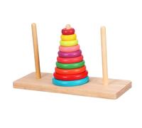 ifundom 1Set Hanoi Tower Stacked for Educational for Developing Hand Eye Coordination and Logical Thinking Safe and Fun