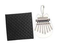 ifundom 1set Kalimba Eight Keys Thumb Piano Transparent Design Sound for Beginners and Boys and Girls Portable Musical Instrument for Happy Melodies