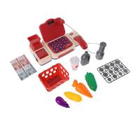ifundom 1Set Mini Shopping Cart Playset with Calculator Realistic Simulation for Learning Counting Math Skills and Social Interaction for Years Old