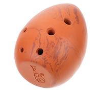 ifundom 1set Pear-shaped for Boys and Girls Beginner Musical Instrument Pottery Design Creative Portable for Learning and Earthy Color