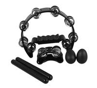 ifundom 1set Percussion Instruments Hand Bells Foot Bells Rhythm Rods and Egg for Music Practice and Ensemble Performance
