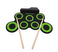 ifundom 1set Portable Usb Hand Roll Drum Kit Multi-purpose Folding Jazz Drum Home Practice Includes -hat Control and Speed Accompaniment for Boys and Girls and Beginners