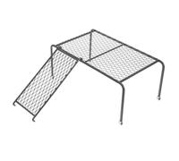 ifundom 1Set Rutin Chicken Feeding Platform Durable Iron Coop Rack with Ladder for Active Poultry Care Encourages Healthy Exercise Coordination Chickens and Pets