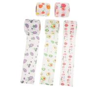 ifundom 1set Self Adhesive Athletic Wraps for Finger and Dog Paw Protection Comfortable and Breathable Non Woven Bandages for Wounds Sprains and Outdoor Exercise 5rolls