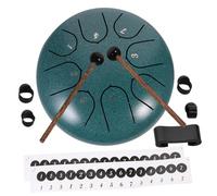 ifundom 1set Steel Tongue Drum Notes Ethereal Sound Hand Pan Percussion Instrument for Mindfulness and Relaxation Includes Complete Accessory and English Music