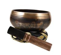 ifundom 1set Tibetan Meditation Singing Bowl Bowl with Mallet and Cushion for Mindfulness Yoga and Spiritual Practices