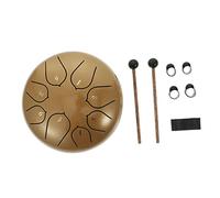 ifundom 1set Tone Tongue Drum Ethereal Percussion Instrument for Meditation and Golden Color Smooth Finish for Beginners and