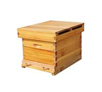 ifundom 1Set Wooden Beekeeping Bee Hive Breeding Box for Outdoor Use Lightweight Design with Escape Door for Safe Beekeeping and