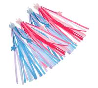 ifundom 2 Pairs Bike Handlebar Streamers Ribbon with Stars, Bicycle Tassels for Boys, Tricycle and Scooter Handlebar Decorations for Cycling and Riding