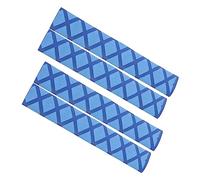 ifundom 2 Pairs Drumstick Anti-slip Covers X-pattern Blue Grip Protectors Non-slip Sleeves for Drumsticks Suitable for Jazz and Rock Drumming