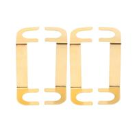 ifundom 2 Pairs Speaker Terminal Post Connectors Audio Terminal Cup Connectors Pure Metal Golden Bending Lugs Space-saving Design Fit Installation Angles for Home Cinema