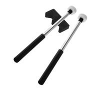 ifundom 2 Pairs Sturdy Felt Head Drumsticks with Non-Slip Metal Handle and Bracket Suitable for Singing Bowl Meditation Yoga Xylophone and Boys and Girls Musical Instrument Use