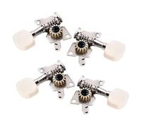 ifundom 2 Pairs Ukulele Tuning Pegs Lr Enclosed Machine Heads Set Compatible Classical Guitar String Tuners Parts for Acoustic and Folk Instruments