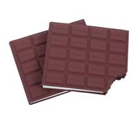 ifundom 2 Pcs Chocolate Shaped Pocket Notepad with Glue Cover, Portable Mini Cartoon Notebook for Students, Creative Style Gift for Daily Notes and Quick Jotting