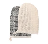 ifundom 2 Pcs Natural Sisal Loofah Gloves Bath Scrub, Comfortable Massage Exfoliating Shower Mitts with Sponge Material for Men and Women Versatile Use in Bathing
