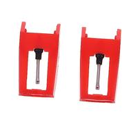 ifundom 2 Pieces Turntable Stylus Needles, Ion Record Player Needle, Phonograph Stylus Repair Part for Vinyl Record Player, Plastic and Aluminum, Improves Tone Quality