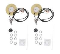 ifundom 2 Sets 50MM Piezo Transducer Pickup Kit for Acoustic Guitar Ukulele Mandolin, Portable Acoustic Guitar Pickup Set Sound Pick-up for Stringed Instruments Accessories