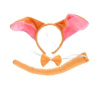 ifundom 2 Sets Donkey Ears Tail for Soft Animal Headband with Bow Tie Comfortable Lightweight Costume Accessory for S Creative Play Party Halloween and Cosplay