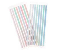 ifundom 2 Sets of Assorted Colour Pet Long Sticky Tabs for Bookmarks and Page Markers, Writable and Annotation Strips for Teachers, Do Not Block Text