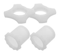 ifundom 2 Sets Silicone Microphone Rings Glow the Dark Anti-slip Mic Anti Roll Ring Comfortable User Experience Stylish Cordless Microphone Accessories for Stages and Bars
