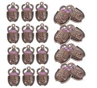 ifundom 20 Pcs Purple Beetle Charm Pendants for Jewelry Making Egyptian Style DIY Supplies for Necklaces and Bracelets Retro Beetle Charms for Creative Crafting
