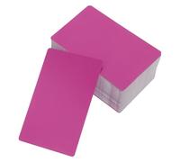 ifundom 200pcs Rose Red Aluminum Laser Engraving Blanks 86x54x0.21mm Metal Business Card Blanks Sublimation Nameplates for Custom Engraved Visiting Cards