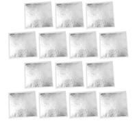 ifundom 200pcs Silver Leaf Foil for Gilding Crafting and Art Projects, Square Shape Silver Foil Suitable for Interior Design and Decorative Art Crafts