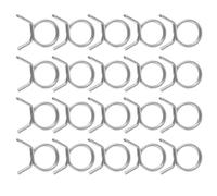 ifundom 200pcs Stainless Steel Double Ring Spring Hose Clamps Easy to Use Sealing Hoses Sturdy Clips and Automotive Accessories Suitable for Personal and Professional Use
