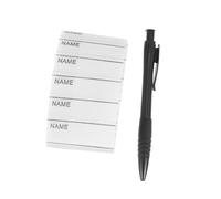 ifundom 200pcs Washable Writable Clothing Name Labels with Pen, Cloth Material Sturdy Stickers for Caps and Sportswear, for School and Camp Use