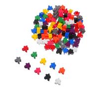 ifundom 200pcs Wooden Game Pieces for Board Games, Pawns and Player Tokens, Educational Math Counters for Boys and Girls and Classroom, 10 Colors 20pcs Each