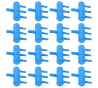 ifundom 20pcs Aquarium Air Flow Distributor Multi Outlet Air Valve Versatile Connection Compatibility Efficient Oxygen Distribution Plastic Blue Aquarium for Fish and Aquatic Plants