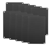 ifundom 20pcs Black Aluminium Rectangle Engraving Blank Tags 100x60mm 0.5mm Metal Nameplates with 4 Holes for Office, DIY Engraving, and Business Signage