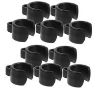 ifundom 20pcs Black Plastic Microphone Pole Cable Clips for Organizing Mic Cables with 20mm Wire Diameter Easy to Install Holders for Travel and Outdoor Use