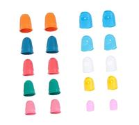 ifundom 20pcs Guitar Finger Cots Practice Finger Guard Fingertip Cover for Beginner Guitarists Protecting during Strumming Picking Left Right Hand Use Random Style