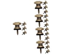ifundom 20pcs Guitar Strap Lock Button Metal Locks for Guitar Strap Replacement Studs for Electric Bass Ukulele Easy Install