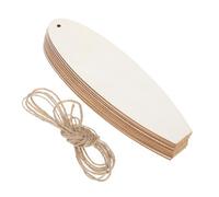 ifundom 20pcs Handmade Wooden Surfboard Ornaments Unfinished Cutouts Coastal Hanging Decorations DIY Beach Theme Signs for Wall Door Nautical Woodcraft Kit