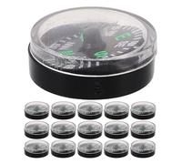 ifundom 20pcs Lightweight Outdoor Compass for Adults Portable Mini Survival Tool for Camping Hiking Backpacking Weather-resistant Plastic Pocket Guide