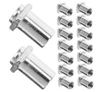 ifundom 20pcs M6 6mm Silver Tom Lug Swivel Nuts Floor Drum Spare Parts Replacement Drum Swivel Nuts for Snare and Jazz Accessories