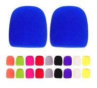 ifundom 20pcs Microphone Windscreen: Protective Sponge Cover - Multicolor Elastic Mic Protector Sleeves - Anti-Spray Wind Muff For KTV, Stage (10 colors)