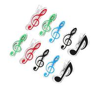 ifundom 20pcs Music Note Clips Creative Music Book Holders for Piano Scores and Recipes Lightweight Portable Clamps Colors for Easy Organization and Reading