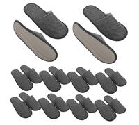 ifundom 20Pcs Non-slip Disposable Guest Slippers with Lining for Home and Hotel Use Breathable Unisex Slippers for Travel Spa Business Trips and Indoor Comfort