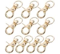 ifundom 20pcs Petcage Door Buckle Lock Zinc Alloy Metal Quick Release Cage Buckle Connectors Golden Easy to Use Anti-escape Clips for Parrots Small Animal Cage Doors Home Use