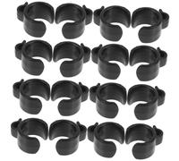 ifundom 20pcs Plastic Cable Holder Clips for Microphone Cable with 20mm Wire Diameter, Easy to Install and Prevent Tripping Hazards, Suitable for Live Streaming Setup and Outdoor Use