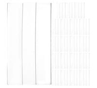 ifundom 20pcs Price Tag Holder Acrylic Display 3x2" Self-Adhesive Versatile Labeling Solution Crystal Display for Retail Stores Small Sign Holders in Crowded Shelving