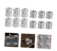 ifundom 20pcs Silver Pure Metal Guitar String Beads Acoustic Folk Guitar Bridge Pins Replacement Parts and Harp Accessories
