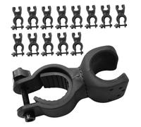 ifundom 20pcs Walking Stick Holder for Walker Accessories Lightweight Cane Bracket with LED Light Clip for Wheelchairs Mobility Scooters and Elderly Walkers Handlebar Clamp for Nighttime