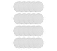 ifundom 20Pcs White Reusable Nursing Pads for Women Breastfeeding - 12-Layer Cotton Washable Breast Milk Pads Leakproof Postpartum Nursing Mats for Lactating Moms