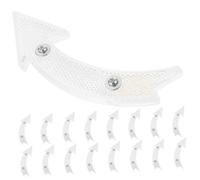 ifundom 20pcs White Wheel Reflectors for Bikes Bicycles Reflective Safety Warning Compact Replacement for Mountain Bicycle Spokes Easy Screw Installation