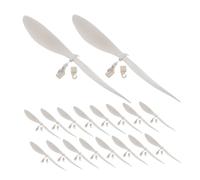 ifundom 20pcs Wood Plane Propeller Helicopter Propeller DIY Airplane Kit Replacement Drone Blades Abs White